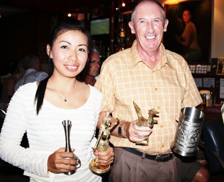 Gold medal winners: Pat Regan, right, and Yui Bietry.